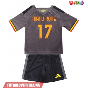 Lacne Dětský Futbalové dres AS Roma Manu Kone #17 2026-27 Krátky Rukáv - Tretina (+ trenírky)